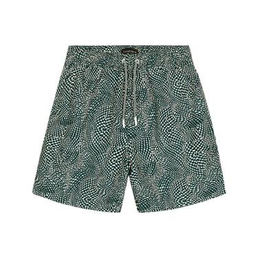 Imagem de Bermuda Masculina Estampada Tactel Diametro Verde-Masculino