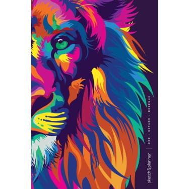 Imagem de Sketch&Planner Caderno-Agenda - Lion Colors - Ore, Estude, Desenhe Sor