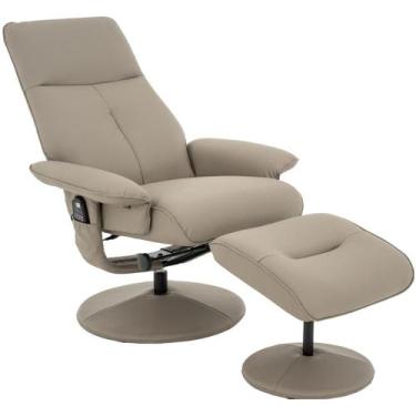 Imagem de Poltrona de Massagem Reclinável Com Apoio Para Pés Holmes R01 PU Fendi