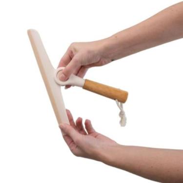 Imagem de Rodo de Pia Dobravél com Cabo de Bambu Oikos, OFF WHITE