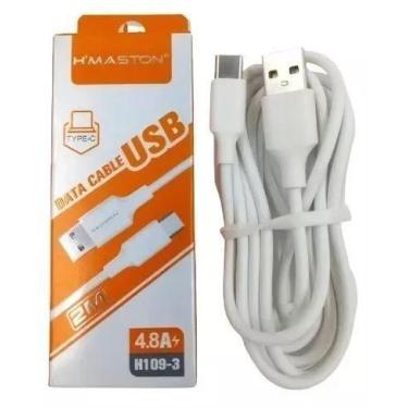 Imagem de Cabo para Celular Smartphone USB Tipo C Tam. 02 Metro Turbo 4.8A - Dad