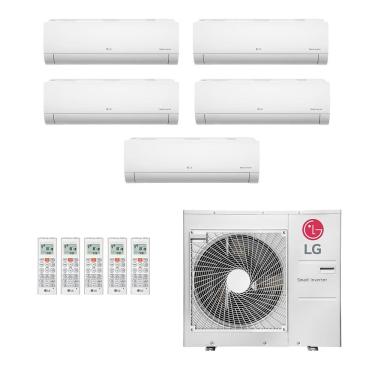 Imagem de Ar-Condicionado Multi Split Inverter LG 36.000 (3x Evap HW 9.000 + 2x Evap HW 12.000) Quente/Frio 220V