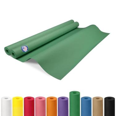 Imagem de IDL Packaging Rolo de papel kraft verde de 91,4 cm x 3048 cm, pacote com 2 - Papel artesanal de qualidade feito nos EUA para embrulho de presente, artes e artesanato infantil, projetos escolares