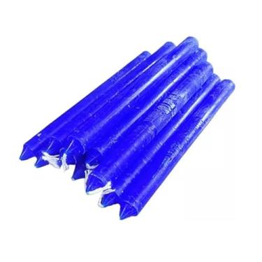 Imagem de Vela Comum Azul Escuro Palito 50 Un