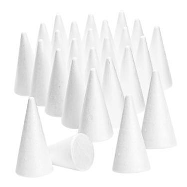 Imagem de Colaxi Cones de espuma para árvore de Natal, decorações de Natal para festas, árvores de Natal, centro de mesa, arranjos florais, suprimentos, Style E