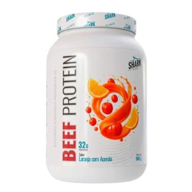 Imagem de Whey Beef Protein Zero Lactose Pote 900g Shark Pro Laranja Com Acerola