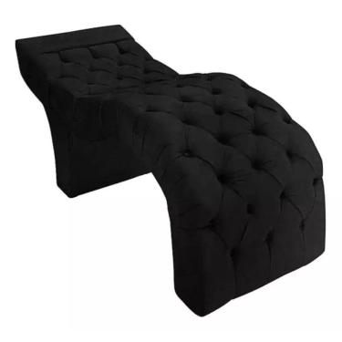 Imagem de Maca Estetica Preta Profissional Premium Suede - F A Elegante