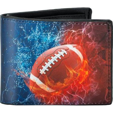 Imagem de Carteira infantil para meninos, Futebol - Água e Fogo, Portátil