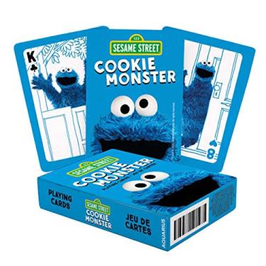 Imagem de AQUARIUS Sesame Street Cookie Monster Playing Cards - Cookie Monster Themed Deck of Cards for Your Favorite Card Games - Officially Licensed Merchandise & Collectibles