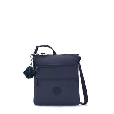 Imagem de Kipling Mini bolsa feminina Keiko, bolsa leve ajustável, alça de ombro de nylon durável, Azul Bleu 2, 8"L x 9"H x 1.25"D