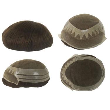 Imagem de Prótese Capilar Híbrida Mod. André Com Nó 20X25 D= 115%