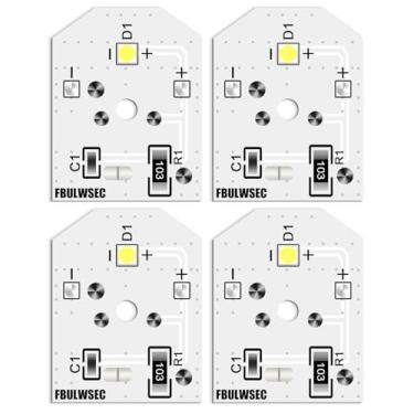 Imagem de Nova lâmpada LED para geladeira WR55X11132 WR55X25754 GE substitui WR55X30602 WR55X26486 PS4704284 3033142 EAP12172918 AP6261806 (pacote com 4)