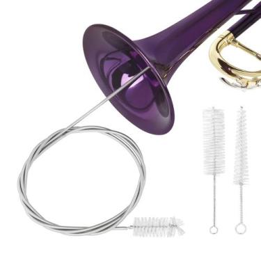 Imagem de Conjunto De Escova De Limpeza De Trompete, Corda De Nylon, Kit De Remo