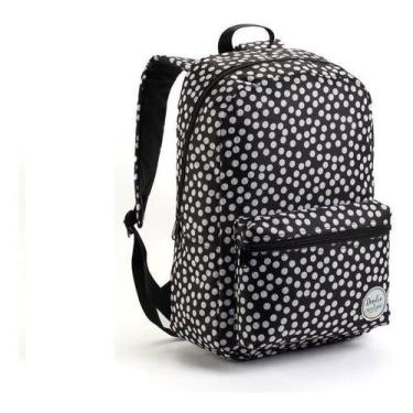 Imagem de Mochila Escolar Juvenil Feminina Masculina Infantil - Denlex, Preto