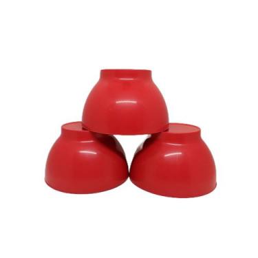 Imagem de Kit 30 Bowl Cumbuca P/ Sopas Caldos Sobremesa Plástico 700 Ml Vermelho