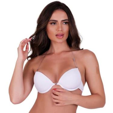 Imagem de Sutiã com Bojo Silicone Costa Nua Frente Única - NAKA MODAS, Branco, G