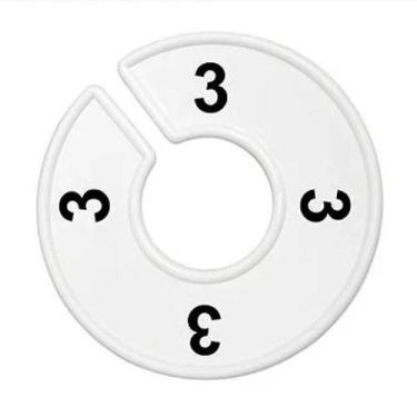 Imagem de Separador Para Araras Branco Com Impressão Tamanho 3 - Central 
