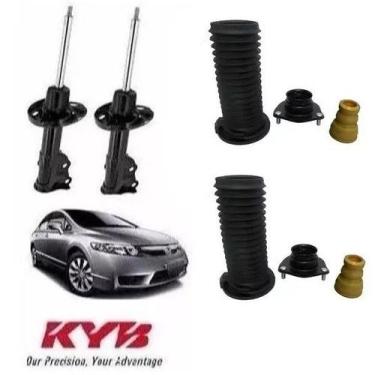 Imagem de Par amortecedor dianteiro esquerdo direito kit coxim + batente + coifa