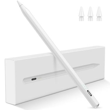 Imagem de Caneta Stylus para iPad 2025-2018, lápis de carregamento rápido de 15 minutos para iPad A16 11ª/10ª/9-6ª geração, Air M3 M2 27.9 cm/33.0 cm/5/4/3, Pro M4 27.9 cm/32.8 cm/33.0 cm, Mini A17 Pro/6/5º