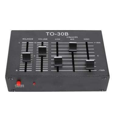 Imagem de Tomvorks 3 EQ Equalizador de Banda Com Fonte de Alimentação Isolada, Pré-amplificador de Som HiFi NE5532 para Eletrônica, Interface de Saída de Entrada, Material de Metal, Fonte de