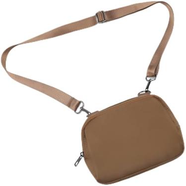Imagem de MAXTOP Pequenas bolsas transversais de nylon para mulheres, unissex, pochete com alça ajustável para viagens de compras, Cameral, 8*5.9*2.5 inches