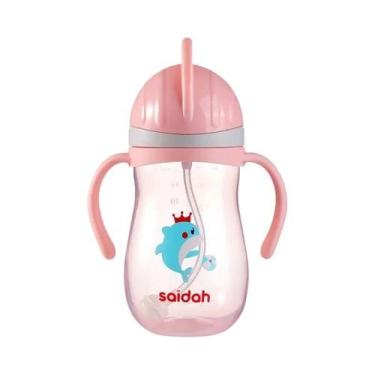Imagem de Copo De Treinamento Para Bebês De 350ml Com Canudo Em Forma De V E Tam