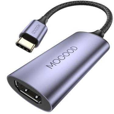Imagem de MOGOOD Adaptador USB C para HDMI, [4K @60Hz, Thunderbolt 3/4] Adaptador USB Tipo-C para HDMI de alta velocidade para iPhone 15 Series, MacBook Pro/Air, iPad Pro, iMac, XPS, Surface Book e Laptop