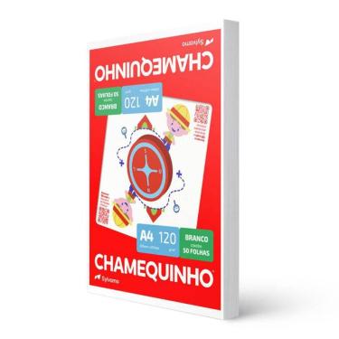 Imagem de Papel sulfite A4 120g 210x297 com 50 folhas Chamequinho