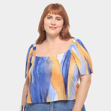 Imagem de Blusa Plus Size Lunender Rayon New Slub Feminina-Feminino