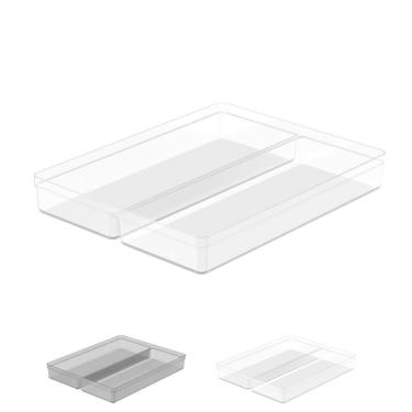 Imagem de Organizador Gaveta Utensílios Talheres 37,5Cm - Transparente