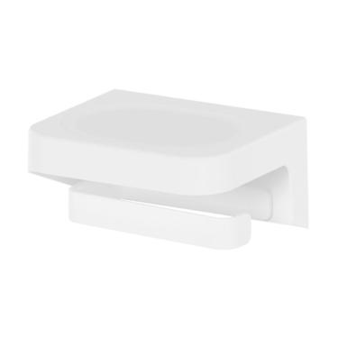 Imagem de Porta Papel Higiênico Papeleira Parede Instalação Sem Furo