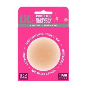 Imagem de Protetor de Mamilo Lib Ultrafino Silicone Reutilizável Sem Cola Tamanh
