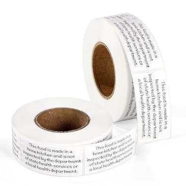 Imagem de 1000 Peças de Etiquetas Adesivas com a Lei Dos Alimentos Caseiros, Etiquetas Adesivas Impressas Termicamente Autocolantes Inspeção Cozinha Doméstica para Embalagens de Alimentos Caseiros