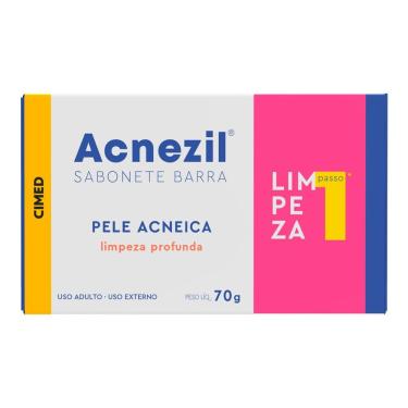 Imagem de Sabonete em Barra Acnezil Pele Acneica Limpeza Profunda Passo 1 70g