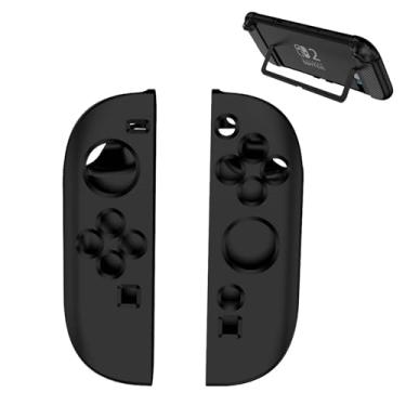 Imagem de Case Cover for Nintendo Switch 2 Joy-Con Controller,Soft Silicone Protective Cover Case for Switch 2 Joy Con, Easy Installation,Anti-Scratc,Anti-Fingerprint,Black