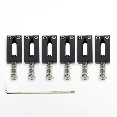 Imagem de OVSAL Rabos De Guitarra 10,5 Mm Em Aço Inoxidável Tremolo Para Fender Strat Stratocaster Telecaster 6 Cordas Elétricas (Preto)