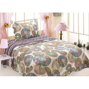 Imagem de Kit Colcha Patchwork Layla 2 peças 160x240cm Realce Juvenil
