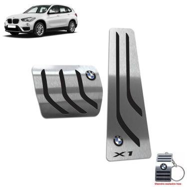 Imagem de Pedaleira Automático Em Inox Bmw X1 2009 A 2015 Preto
