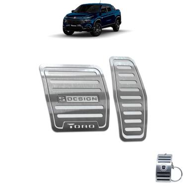 Imagem de Pedaleira Automático Fiat Toro S-Design Aço Inox Prata