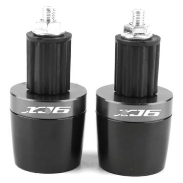 Imagem de Acessórios de motocicleta de alumínio CNC Plugue de extremidade deslizante para guidão de motocicleta tampas de extremidades compatíveis com Y&AMAHA XJ6 XJ6N XJ6-S XJ6-F (titânio)