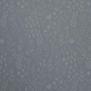 Imagem de ESSMOKO Papel de parede moderno série flor PVC autoadesivo papel de parede sala de estar quarto escritório fundo adesivo de parede cinza 45 * 500 cm