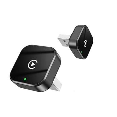 Imagem de Mini Adaptador CarPlay sem fio para iPhone – Mini USB, Plug & Play, conexão automática, converte com fio para CarPlay sem fio em segundos, compatível com iOS10+ (atualizado 2025) para carros 2016+