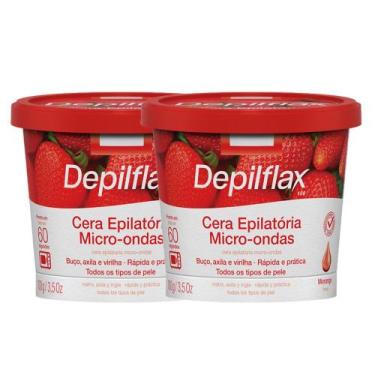 Imagem de Kit 2 Cera de Microondas para Depilação Corporal Buço Axila e Virilha 