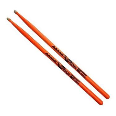 Imagem de Baqueta 7A Laranja Luminosa Colors Spanking Fluorescente