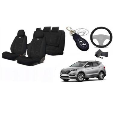 Imagem de Combo Capas Personalizado Premium Santa Fé 12-19 +(Capa Volante) + Cha