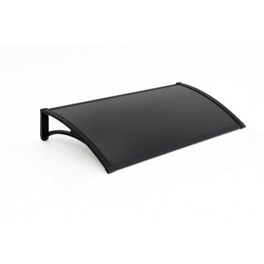 Imagem de Toldo Modular Policarbonato 1,00x0,50m - Portas e Janelas (Preto com fumê)