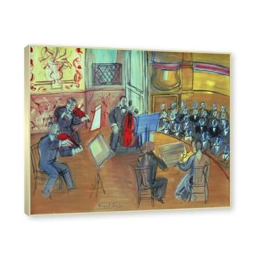 Imagem de Moldura de champanhe. Impressões Raoul Dufy, (sem título 24), pôster de viagem vintage, arte impressionista, imagem de arte de parede em tela para decoração de casa. 40 x 48 cm-15,7 x 18,9 pol