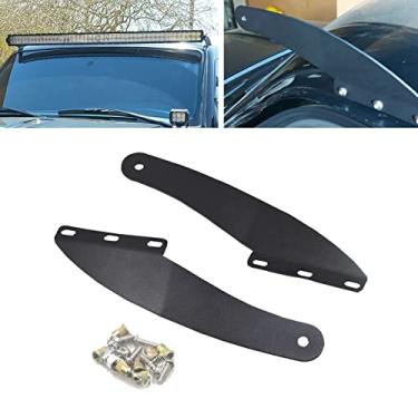 Imagem de XJMOTO Suporte de montagem para para-brisa de teto superior de 127 cm, barra de luz de LED curvada para Ford Ranger modelo 1993-2011