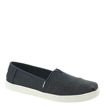 Imagem de Toms – Alpargata Espadrille juvenil, tamanho:, Midnight Sparkle Glitter, 4.5 Big Kid