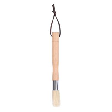 Imagem de Escova de limpeza para moedor de café, profissional, durável, cabo de faia, cerdas de cabelo de porco, limpeza profunda, máquina de café, moedor de grãos, removedor de grãos para